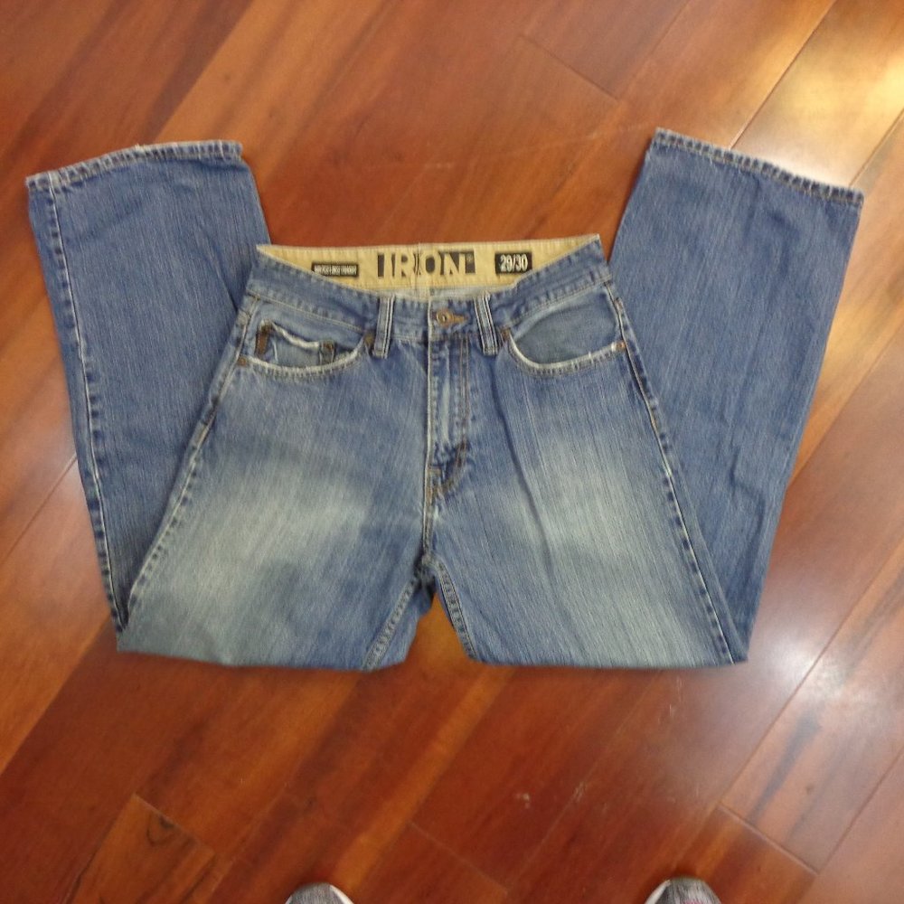 Mens Iron jeans size 29 x 30 loose straigt fit